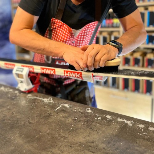 Grote handborstel brons hard